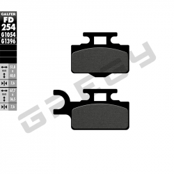 Brzdové destičky přední GALFER