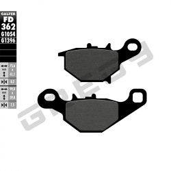 Brzdové destičky zadní GALFER